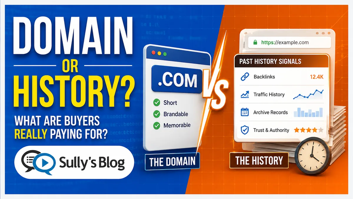 Are Buyers Paying for the Domain or the History Behind It?