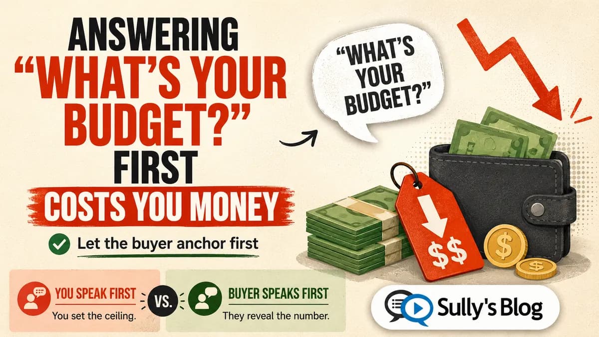 Why Answering "What's Your Budget?" First Almost Always Costs You Money