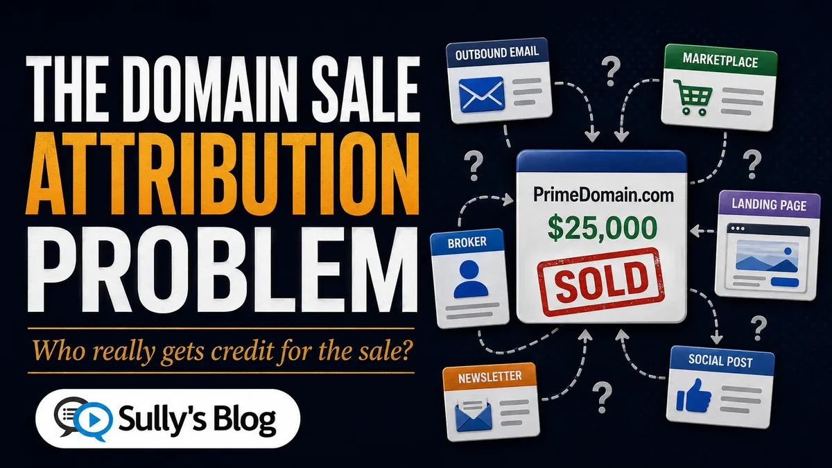 The Domain Sale Attribution Problem