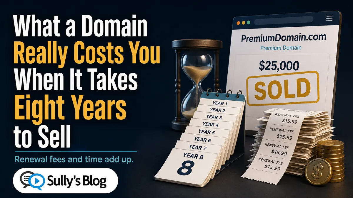 What a Domain Really Costs You When It Takes Eight Years to Sell