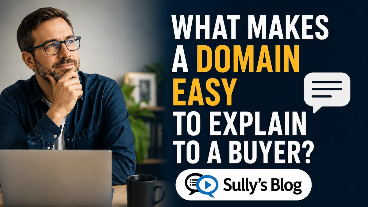 What Makes a Domain Easy to Explain to a Buyer?